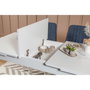 Hanah Home Vina - Mesa de comedor extensible blanca